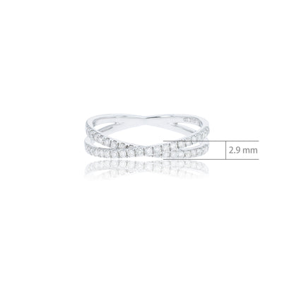 14K/18K WHITE GOLD 0.31 CTW H VS DIAMOND RING