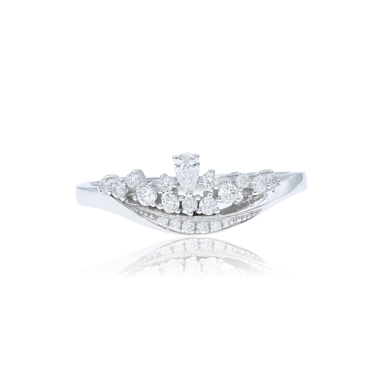 14k/18k white gold 0.26 ctw vs h diamond ring