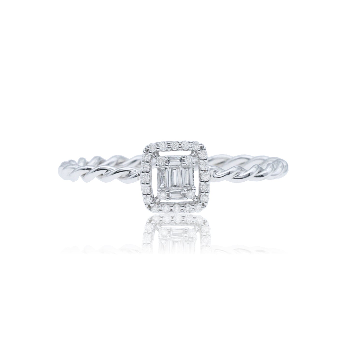 14k/18k white gold 0.11 ctw h vs diamond ring