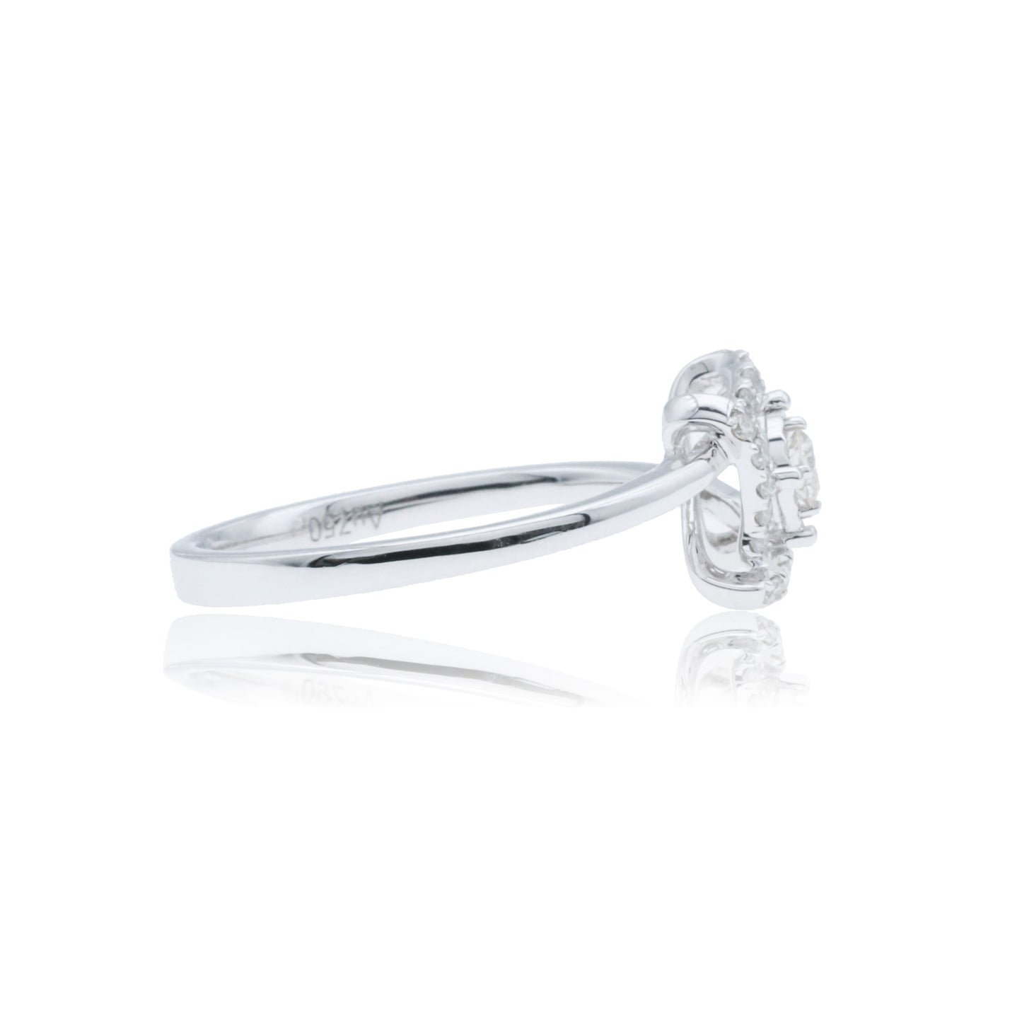 14k/18k white gold 0.18 ctw h vs diamond ring