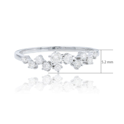 14K/18K WHITE GOLD 0.31 CTW H VS DIAMOND RING