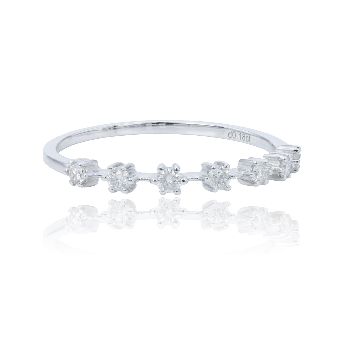 14k/18k white gold 0.18 ctw h vs diamond ring