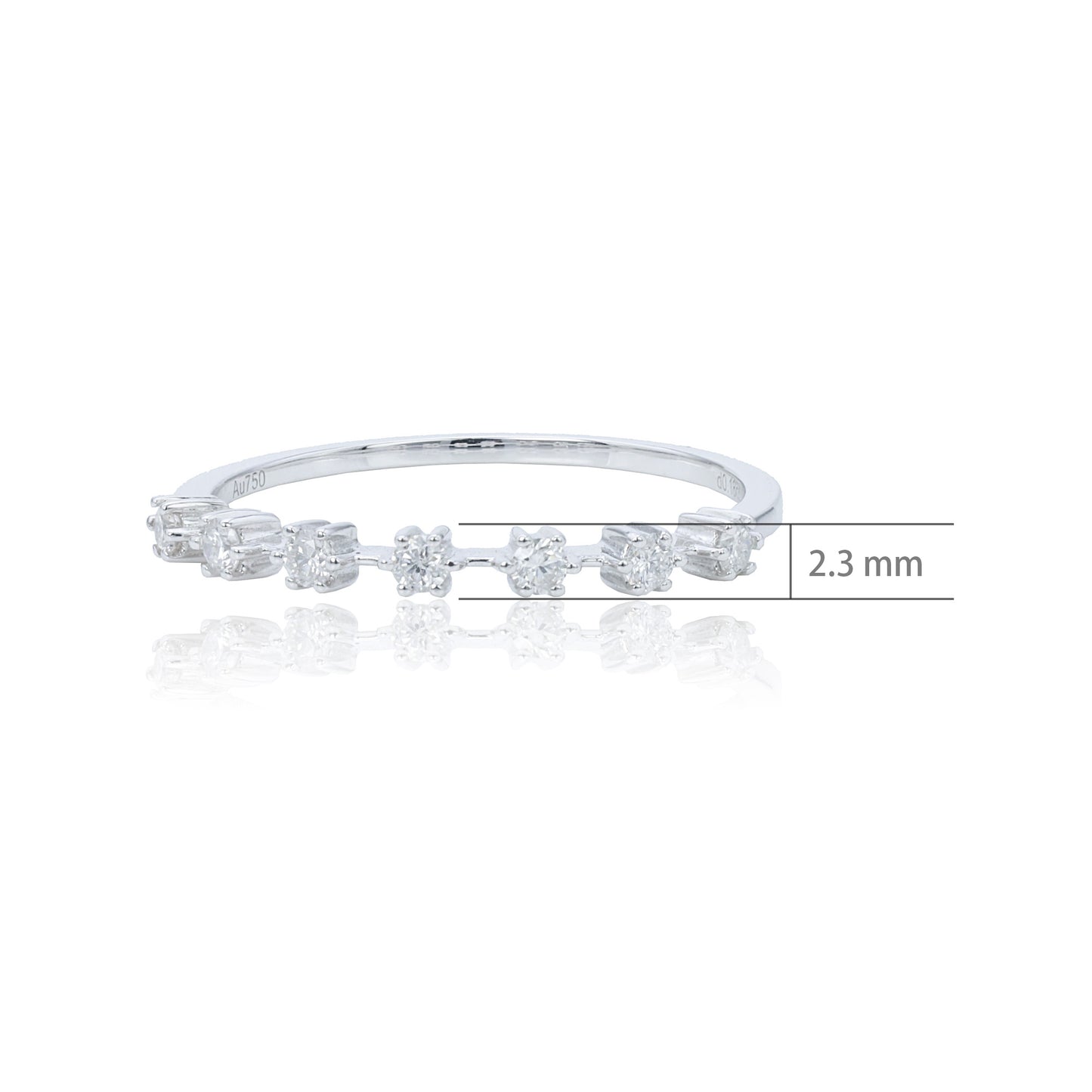 14k/18k white gold 0.18 ctw h vs diamond ring