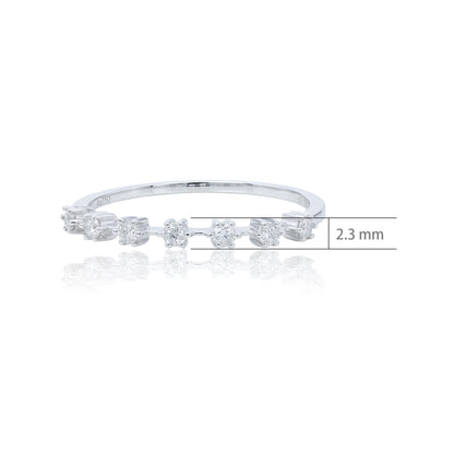 14K/18K WHITE GOLD 0.18 CTW H VS DIAMOND RING