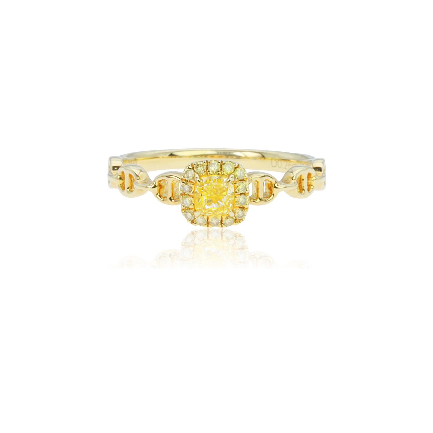 14k/18k gold 0.33 ctw fancy yellow diamond ring