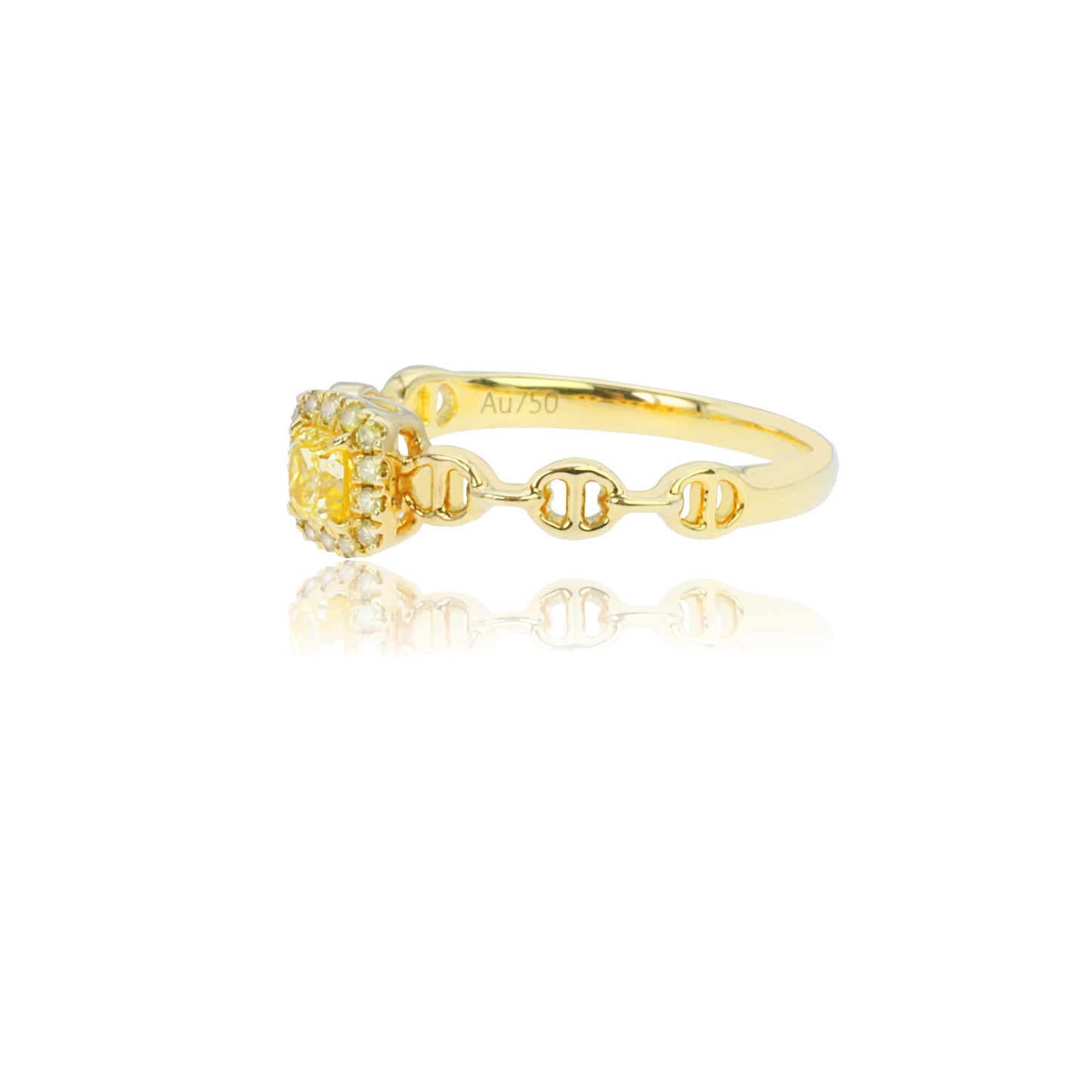 14k/18k gold 0.33 ctw fancy yellow diamond ring