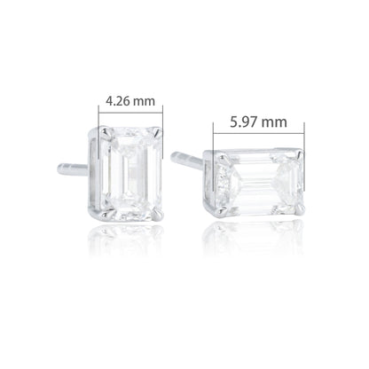 9K/14K/18K WHITE GOLD 0.64 CTW LAB GROWN H VS DIAMOND EARRINGS