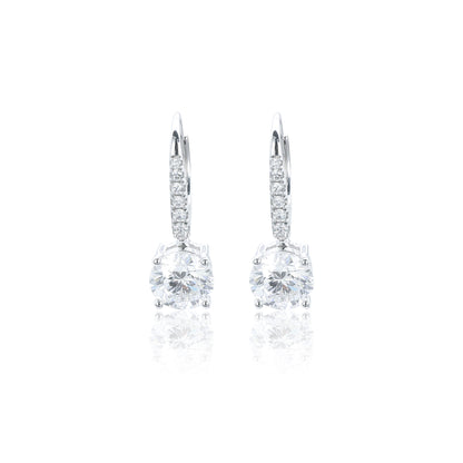 9K/14K/18K WHITE GOLD 2.22 CTW LAB GROWN H-VS DIAMOND EARRINGS