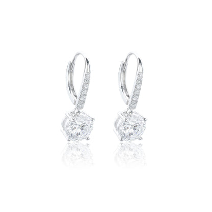 9K/14K/18K WHITE GOLD 2.22 CTW LAB GROWN H-VS DIAMOND EARRINGS