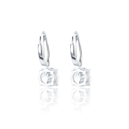 9K/14K/18K WHITE GOLD 2.22 CTW LAB GROWN H-VS DIAMOND EARRINGS