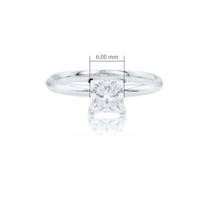 9K/14K/18K WHITE GOLD 0.86 CTW LAB GROWN H-VS DLAMOND RING