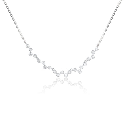 9K/14K/18K WHITE GOLD 0.22 CTW LAB GROWN H-VS DIAMOND NECKLACE