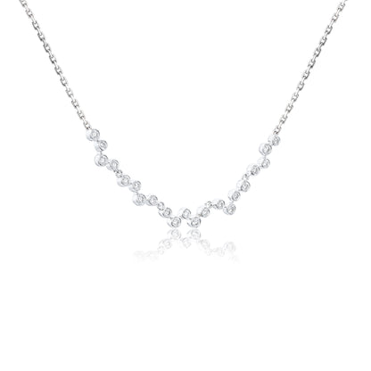 9K/14K/18K WHITE GOLD 0.22 CTW LAB GROWN H-VS DIAMOND NECKLACE