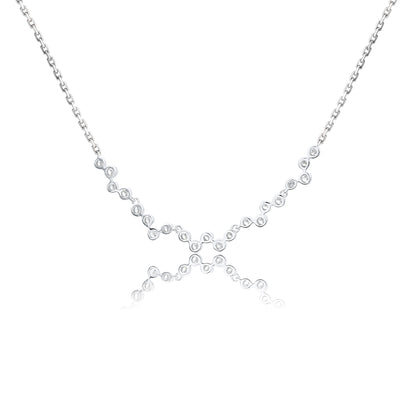 9K/14K/18K WHITE GOLD 0.22 CTW LAB GROWN H-VS DIAMOND NECKLACE