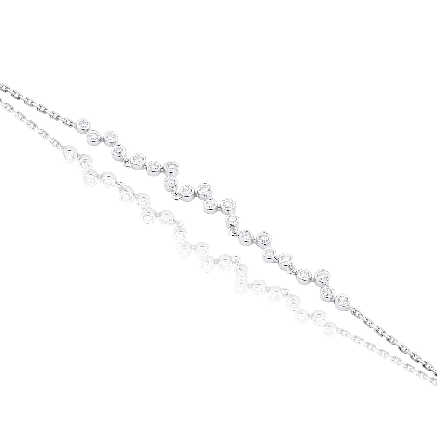 9k/14k/18k white gold 0.22 ctw lab grown h-vs diamond necklace