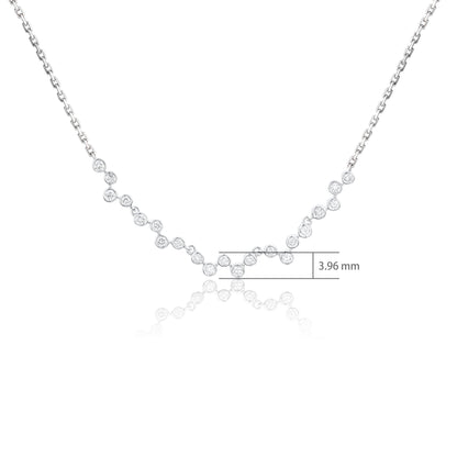 9K/14K/18K WHITE GOLD 0.22 CTW LAB GROWN H-VS DIAMOND NECKLACE