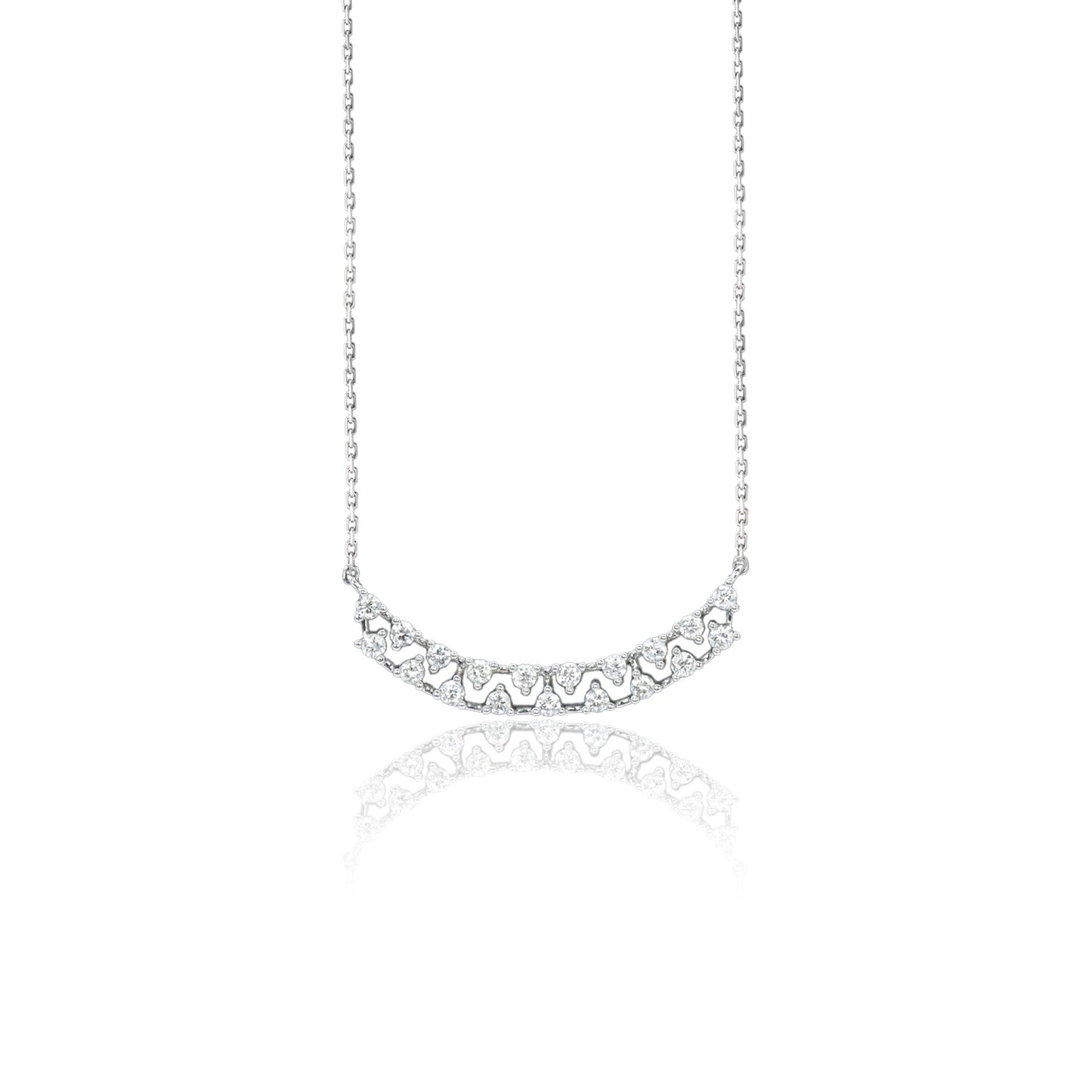 14k/18k white gold 0.28 ctw h vs diamond neckalce