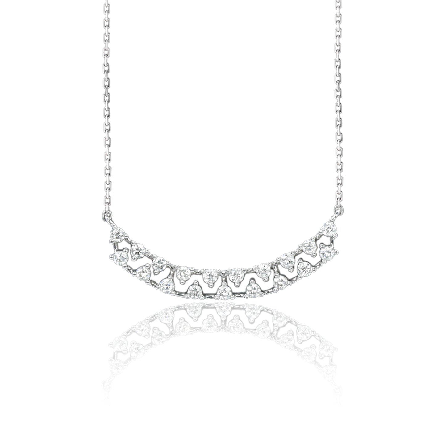 14k/18k white gold 0.28 ctw h vs diamond neckalce