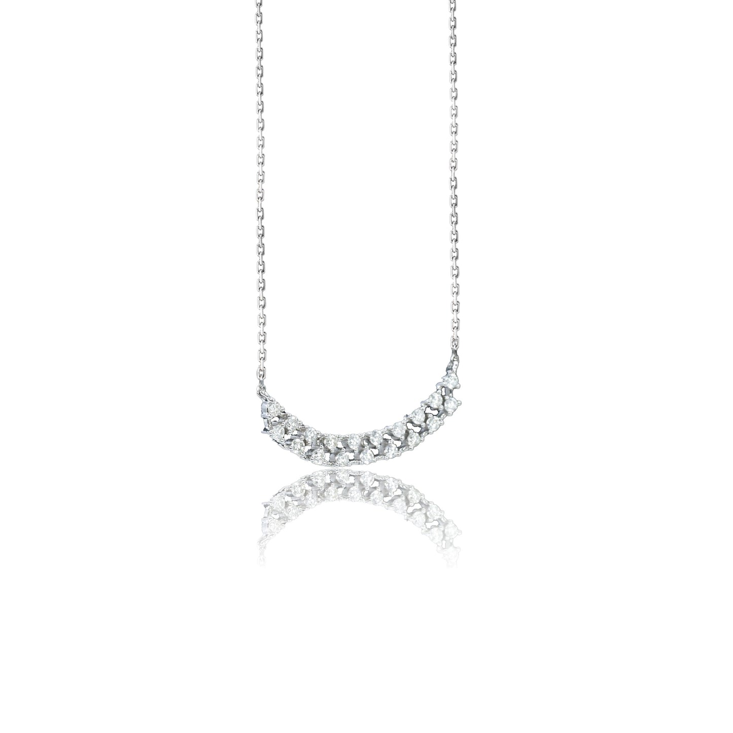 14k/18k white gold 0.28 ctw h vs diamond neckalce