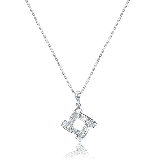 14K/18K WHITE GOLD 0.22 CTW VS H DIAMOND NECKLACE