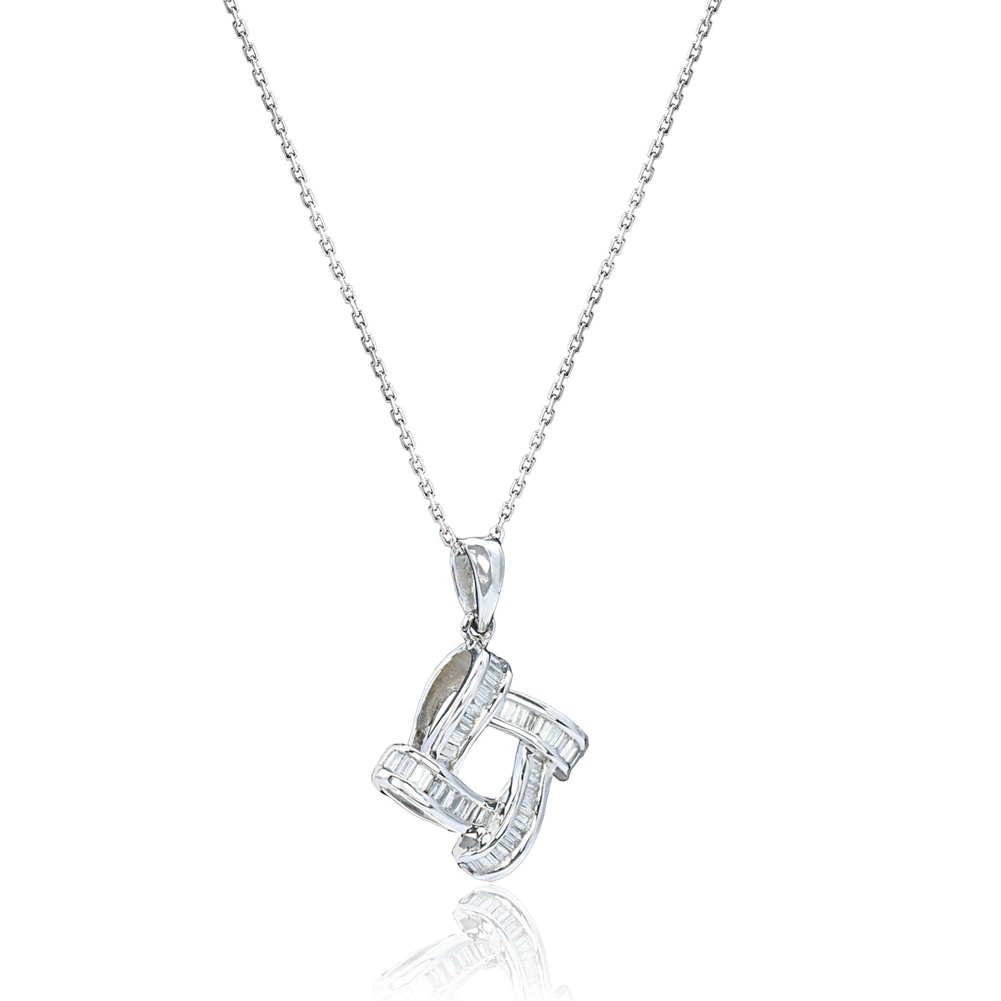 14k/18k white gold 0.22 ctw vs h diamond necklace