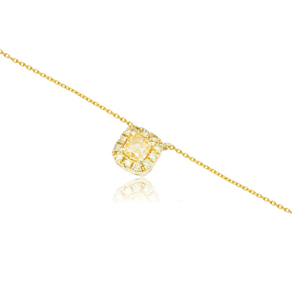 14K/18K GOLD 0.20 CTW YELLOW DIAMOND NECKLACE