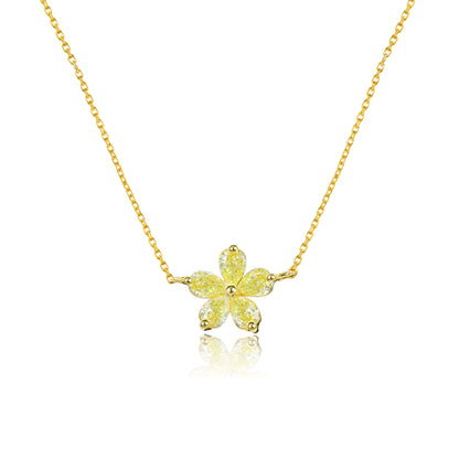 14K/18K YELLOW GOLD 0.45 CTW FANCY YELLOW DIAMOND NECKLACE