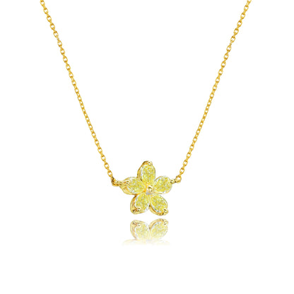 14K/18K YELLOW GOLD 0.45 CTW FANCY YELLOW DIAMOND NECKLACE