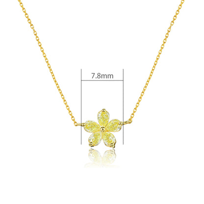 14K/18K YELLOW GOLD 0.45 CTW FANCY YELLOW DIAMOND NECKLACE