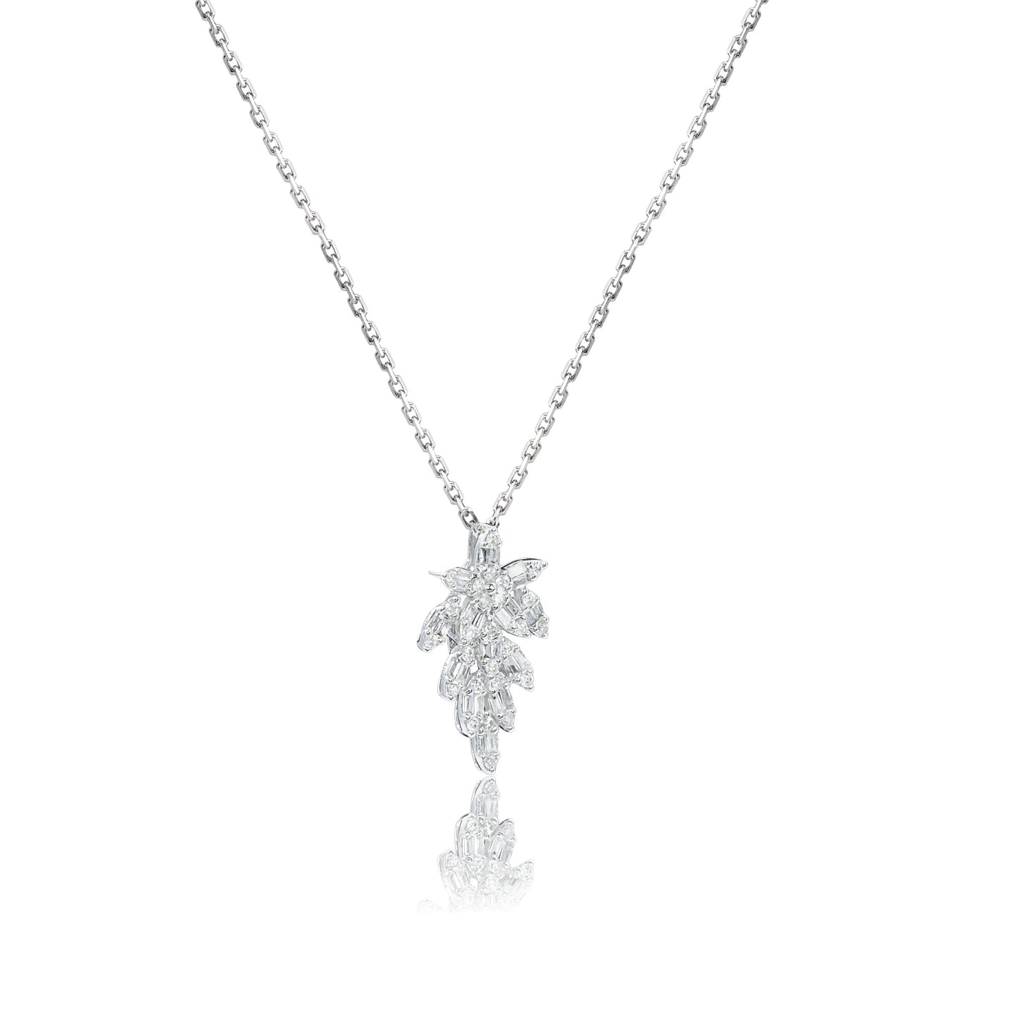 14k/18k white gold 0.21 ctw h vs diamond necklace