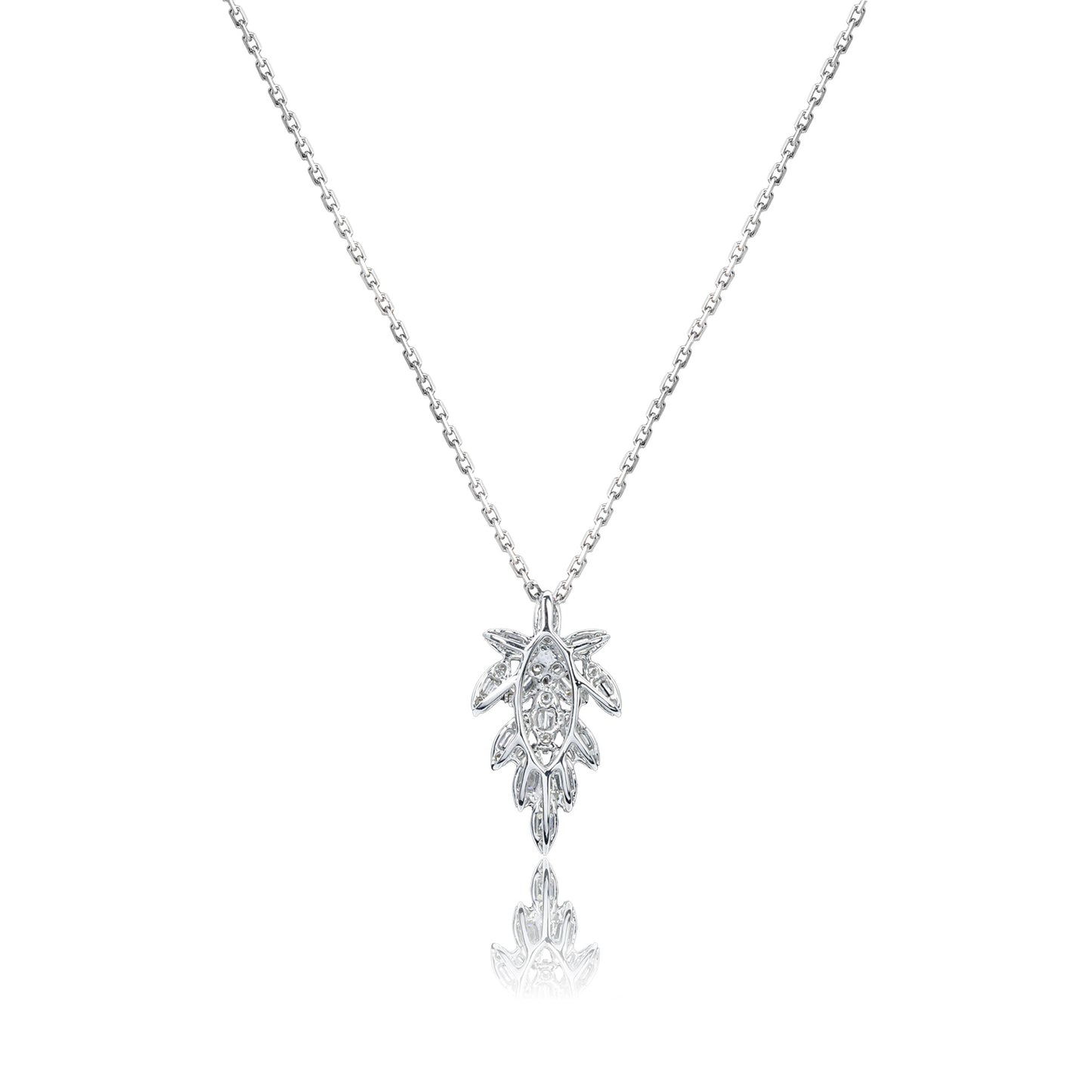 14k/18k white gold 0.21 ctw h vs diamond necklace