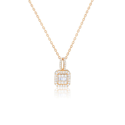 14K/18K ROSE GOLD 0.36 CTW H VS DIAMOND NECKLACE