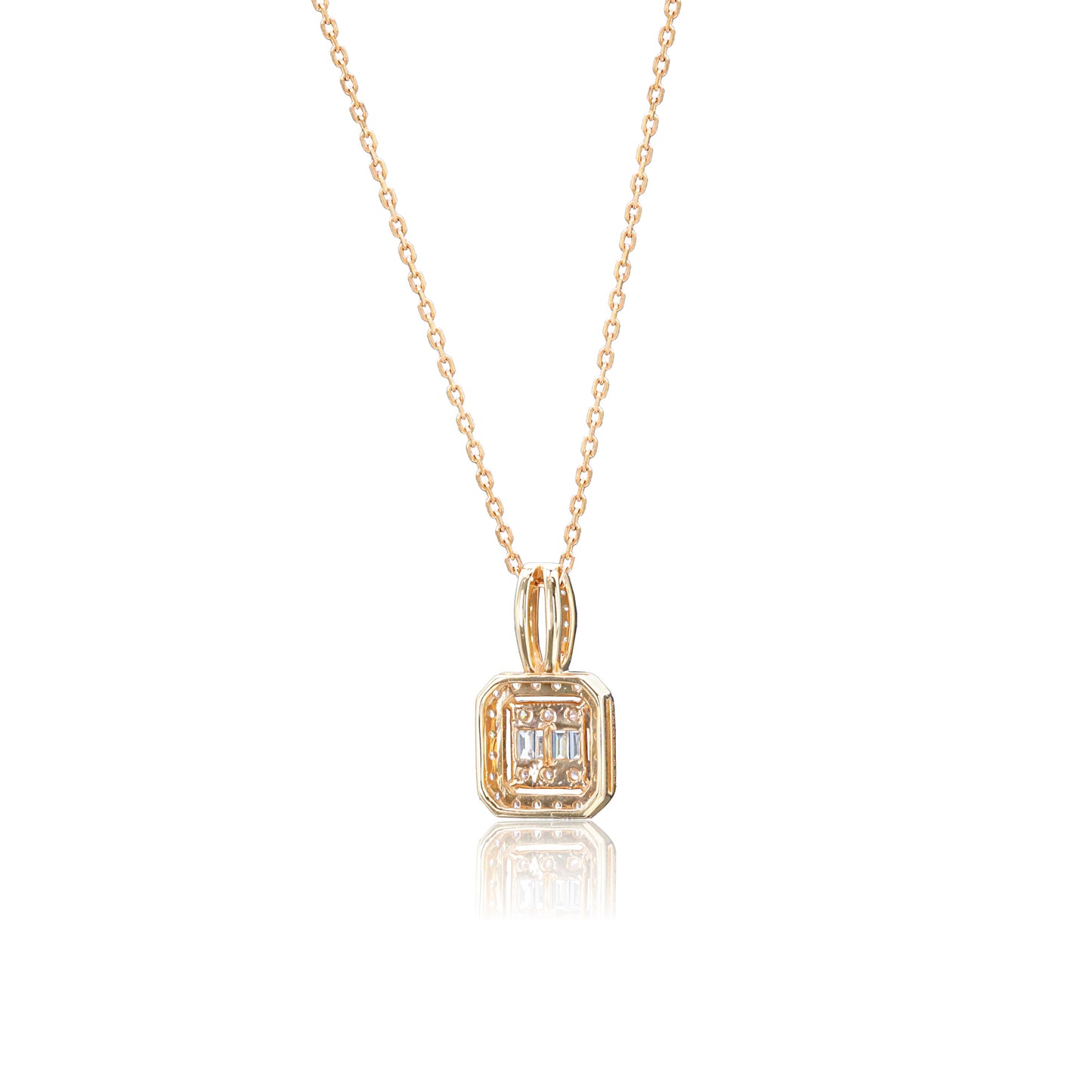 14k/18k rose gold 0.36 ctw h vs diamond necklace