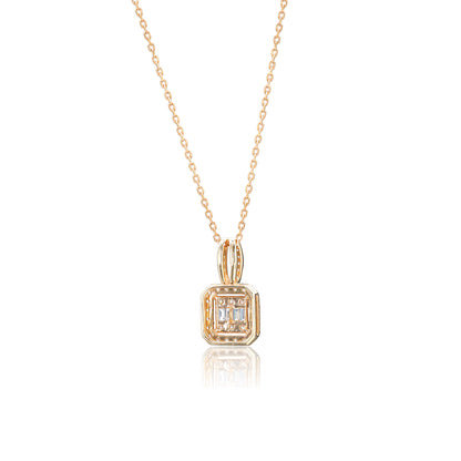 14K/18K ROSE GOLD 0.36 CTW H VS DIAMOND NECKLACE