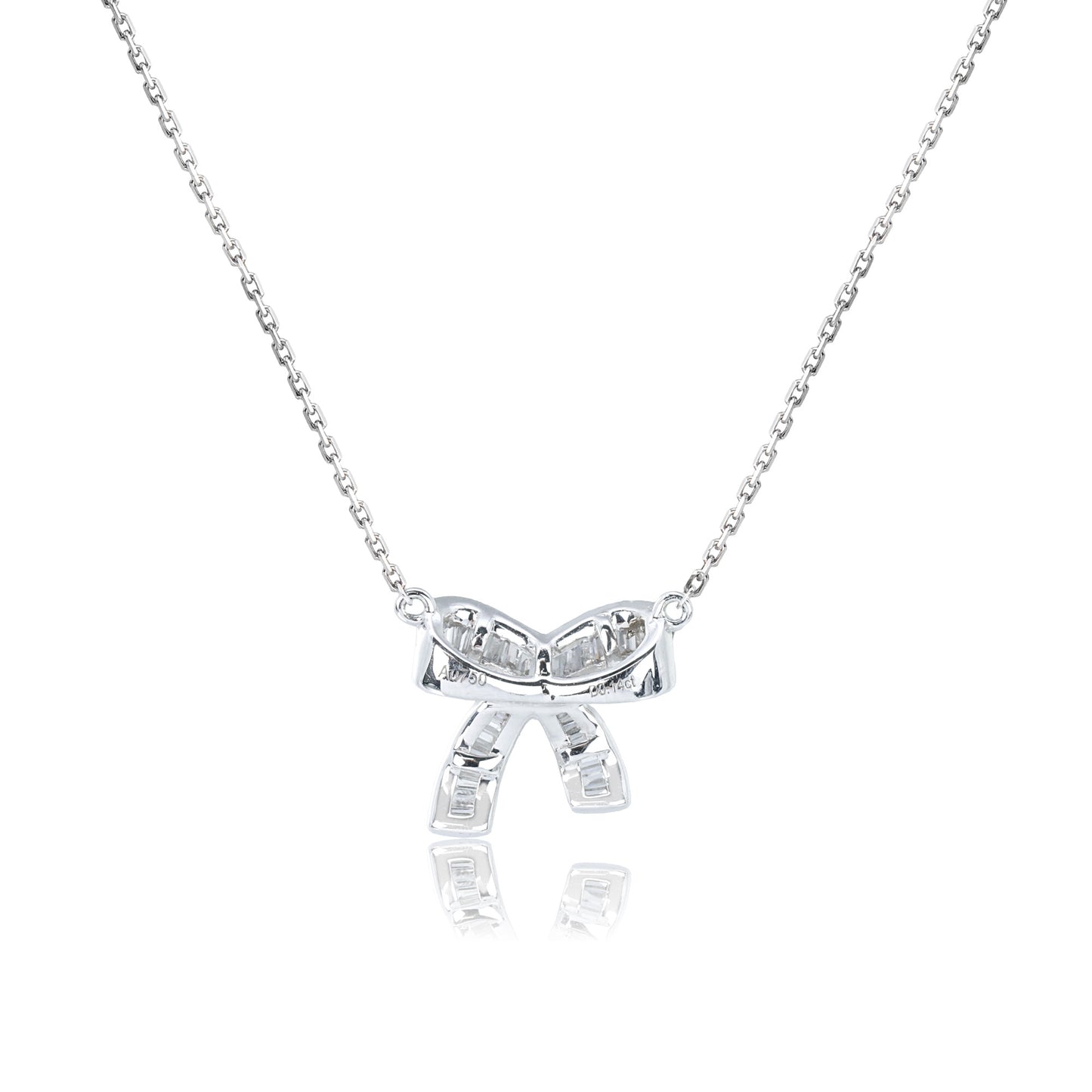 14k/18k white gold 0.14 ctw h vs diamond necklace