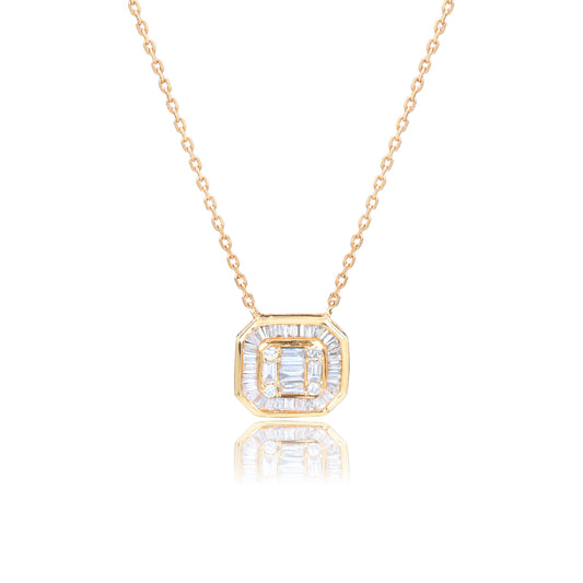 14K/18K ROSE GOLD 0.27 CTW H VS DIAMOND & DIAMOND NECKLACE