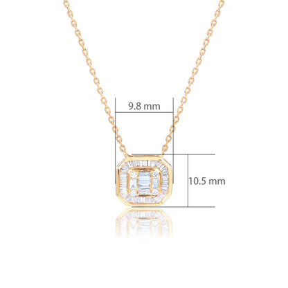 14K/18K ROSE GOLD 0.27 CTW H VS DIAMOND & DIAMOND NECKLACE