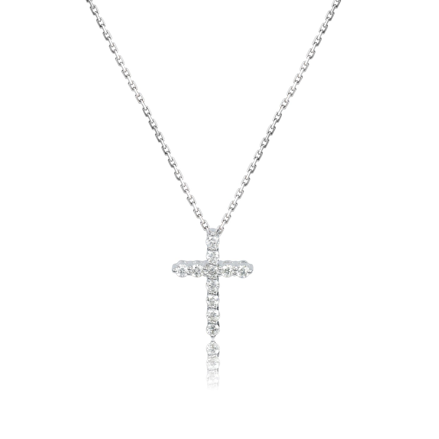 14k/18k white gold 0.22 ctw h vs diamond necklace