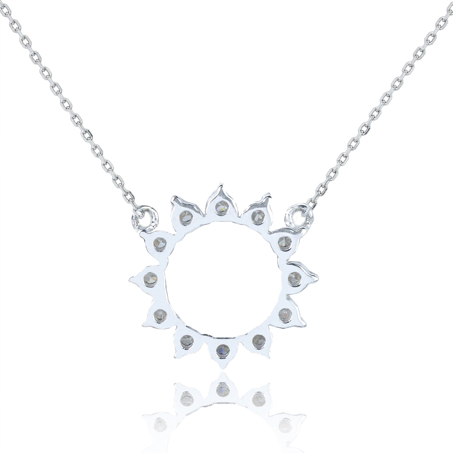 14k/18k white gold 0.23 ctw vs h diamond pendant necklace