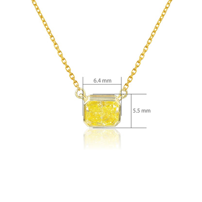 14K/18K GOLD 0.73 CTW YELLOW DIAMOND NECKLACE