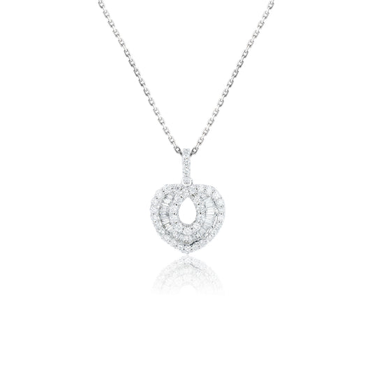 14K/18K WHITE GOLD 0.36 CTW H VS DIAMOND NECKLACE