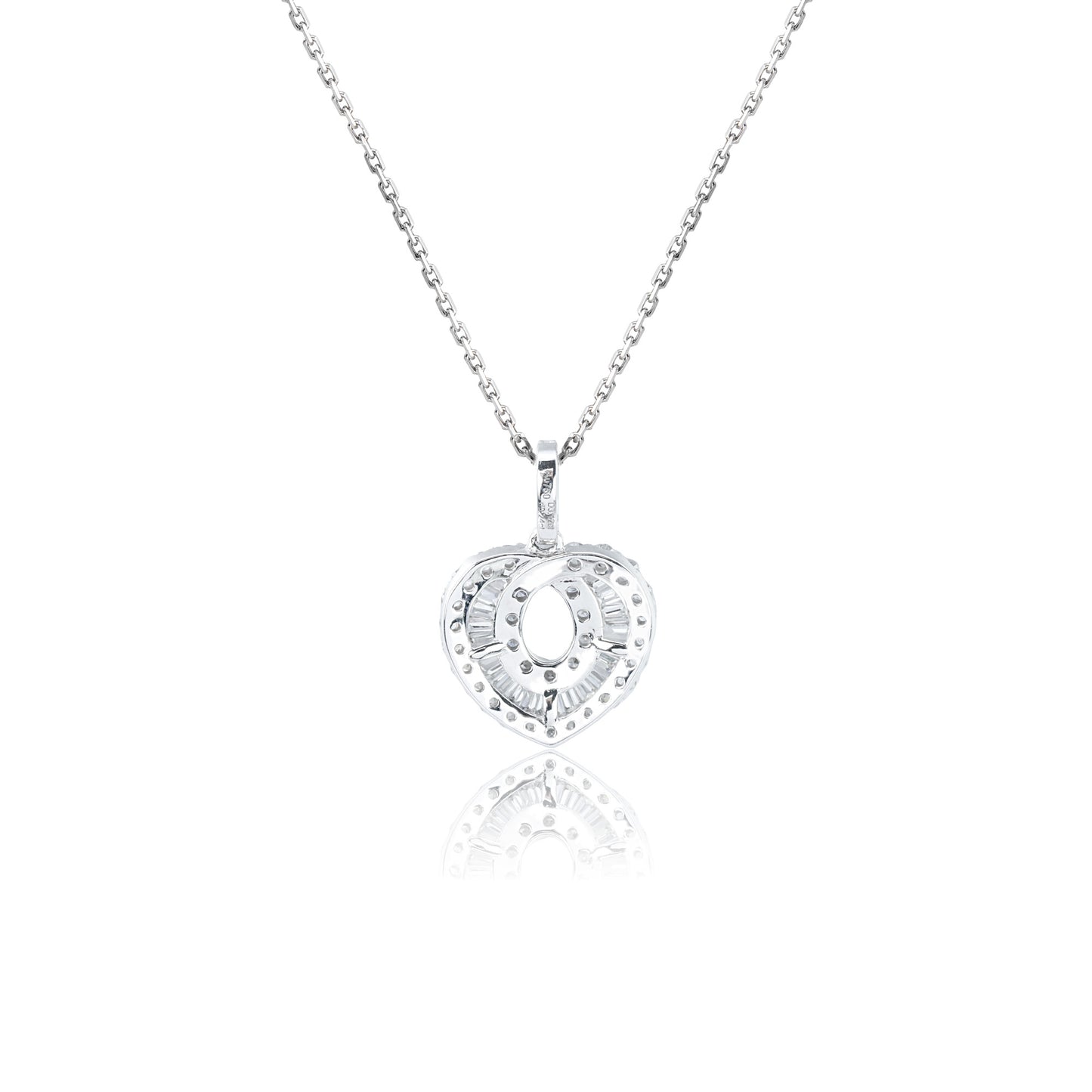 14k/18k white gold 0.36 ctw h vs diamond necklace