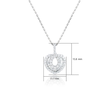 14K/18K WHITE GOLD 0.36 CTW H VS DIAMOND NECKLACE