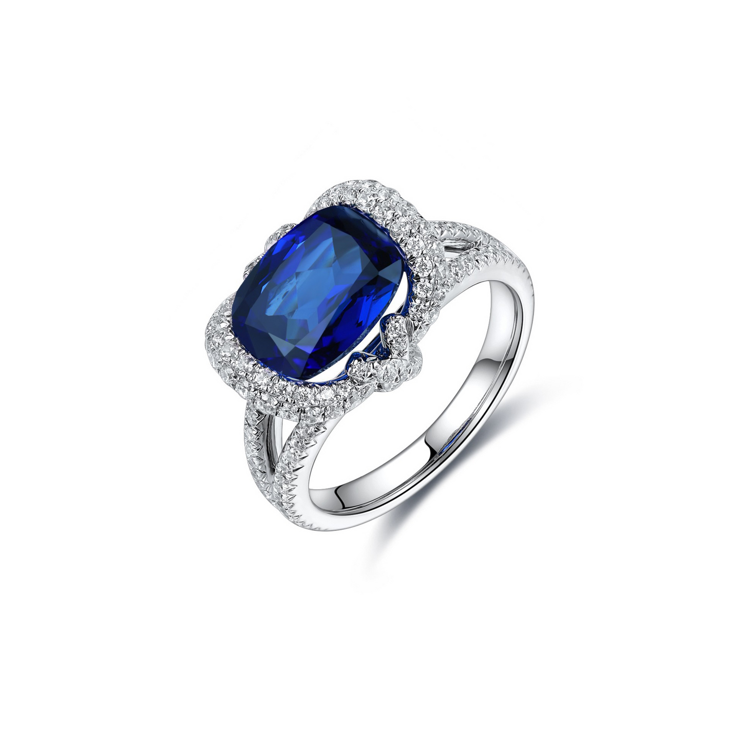 s925 sterling silver lab emerald/sapphire/ruby/paraiba & cz diamond ring